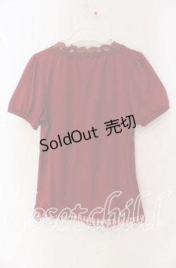 画像3: axes femme / ギンガム切り替えプルオーバー M アカ O-25-09-23-081-AX-TO-OW-OS