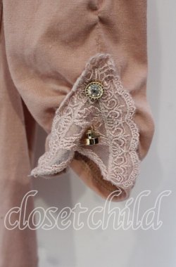 画像3: axes femme / レースラメ刺繍カットソー M ピンク O-25-09-23-082-AX-TO-OW-OS