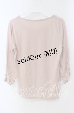 画像4: axes femme / レースラメ刺繍カットソー M ピンク O-25-09-23-082-AX-TO-OW-OS