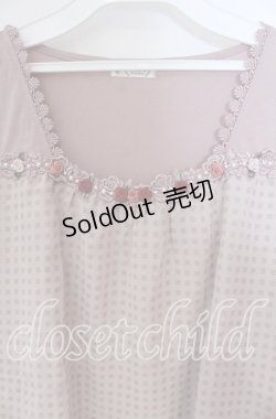 画像2: axes femme / バラ×チェックトップス M ピンク O-25-09-23-085-AX-TO-OW-OS