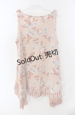 画像3: 【SALE】axes femme / 花柄ノースリチュニ M ピンク O-25-09-23-086-AX-TO-OW-ZT167