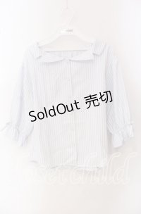 F&A / オフショル開衿5分袖シャツ  オフ O-25-09-23-008-LO-BL-IG-ZT361