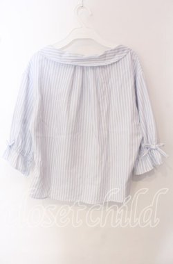 画像2: F&A / オフショル開衿5分袖シャツ  オフ O-25-09-23-008-LO-BL-IG-OS