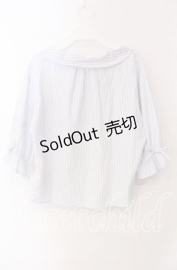 画像2: F&A / オフショル開衿5分袖シャツ  オフ O-25-09-23-008-LO-BL-IG-ZT361