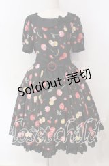 metamorphose / floating heart cherryワンピース  クロ O-25-09-23-092-ME-OP-YM-OS