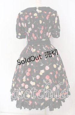 画像4: metamorphose / floating heart cherryワンピース  クロ O-25-09-23-092-ME-OP-YM-OS