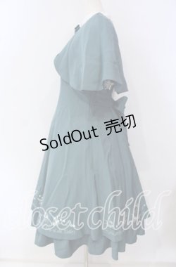 画像5: Amavel / ネモフィラとスズランのケープワンピース F グリーン O-25-09-23-094-CA-OP-OW-OS