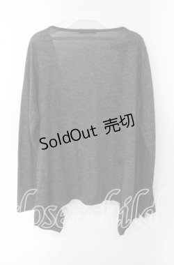 画像2: ALGONQUINS / ルーズカットカーディガン  グレー O-25-09-23-009-AL-TO-IG-OS