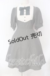 Amavel / ヨーク切替フィット＆フレアワンピ F グレー O-25-09-23-095-CA-OP-OW-ZT217