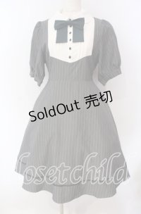 Amavel / ヨーク切替フィット＆フレアワンピ F グレー O-25-09-23-095-CA-OP-OW-ZT217