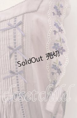 画像2: PINK HOUSE / バイオレットレース使いタブリエ  ラベンダー O-25-09-23-097-LO-TO-OW-OS