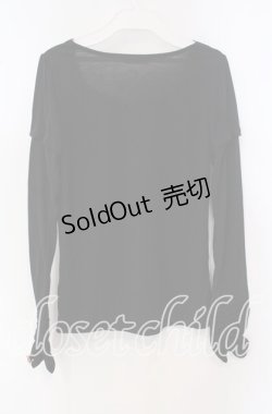 画像3: axes femme / 巻きバラ付きUVインナープルオーバー M クロ O-25-09-23-100-AX-TO-OW-OS