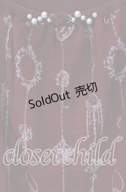 画像2: axes femme / アンティーク柄チュニ M ワイン O-25-09-23-101-AX-TO-OW-OS