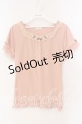 axes femme / ガーデン半袖インナープルオーバー M サーモンピンク O-25-09-23-102-AX-TO-OW-OS