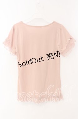 画像3: axes femme / ガーデン半袖インナープルオーバー M サーモンピンク O-25-09-23-102-AX-TO-OW-OS