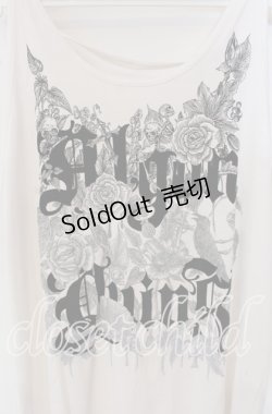 画像2: ALGONQUINS / フロッキーロゴロングタンク  ホワイト O-25-09-23-010-AL-TO-IG-OS