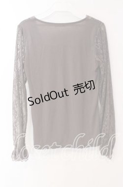 画像3: axes femme / レーススリーブカットソー M ブラウン O-25-09-23-104-AX-TO-OW-OS