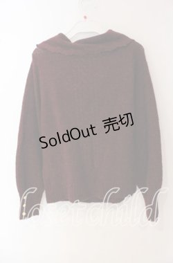 画像2: axes femme / パール配色ニット M ワイン O-25-09-23-107-AX-TO-OW-OS