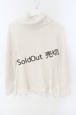 画像1: axes femme / パール配色オフショルニット M キナリ O-25-09-23-108-AX-TO-OW-OS