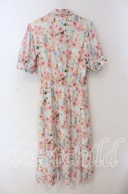 画像3: axes femme POETIQUE / フラワーキャットボウタイワンピース M マルチ O-25-09-23-110-AX-OP-OW-OS