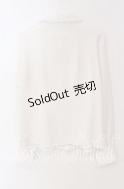 画像3: Ank Rouge / フリル丸襟ブラウス M シロ O-25-09-23-111-CA-BL-OW-OS