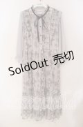 axes femme / フラワープリントレースワンピース M ラベンダー O-25-09-23-114-AX-OP-OW-OS