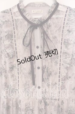 画像2: axes femme / フラワープリントレースワンピース M ラベンダー O-25-09-23-114-AX-OP-OW-OS