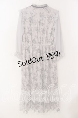 画像3: axes femme / フラワープリントレースワンピース M ラベンダー O-25-09-23-114-AX-OP-OW-OS