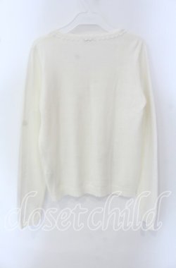 画像3: axes femme / エッフェル塔レースカーディガン  アイボリー O-25-09-23-011-AX-TO-IG-OS
