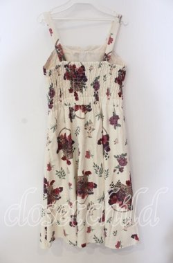 画像3: axes femme / バスケットブーケ柄ジャンスカ M キナリ O-25-09-23-118-AX-OP-OW-OS