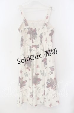 画像3: 【SALE】axes femme / バスケットブーケ柄ジャンスカ M キナリ O-25-09-23-118-AX-OP-OW-ZT361