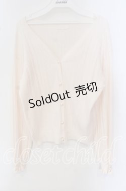 画像1: LODISPOTTO / パールボタンカーディガン M ピンク O-25-09-23-119-LO-TO-OW-OS