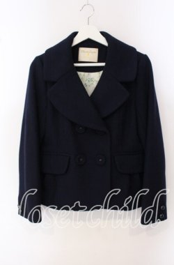 画像1: Franche Lippee / オリプリ裏地ショートコート M ネイビー O-25-09-23-121-LO-CO-OW-OS