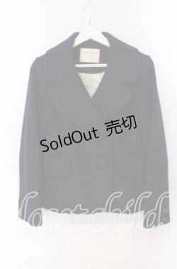 画像1: Franche Lippee / オリプリ裏地ショートコート M ネイビー O-25-09-23-121-LO-CO-OW-OS