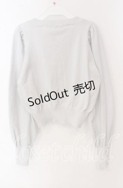 画像3: Cherirulu Chocola / リボンボタンカーディガン L シルバー O-25-09-23-123-LO-TO-OW-OS