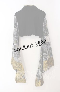 画像4: Qutie Frash / チャイナ着物ショートカーデ  ブラック×イエロー O-25-09-23-124-QU-TO-OW-OS