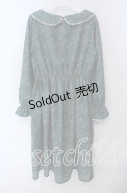 画像3: Fi.n.t / スノー千鳥柄ワンピース  グリーン O-25-09-23-012-CA-OP-IG-OS