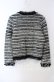 画像3: INGEBORG / スパンコールボーダーニットカーディガン 9 クロ×シロ O-25-09-23-013-LO-TO-IG-OS (3)