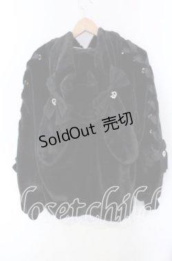 画像3: LIZ LISA / レースアップスリーブうさみみファーブルゾン 0 クロ O-25-09-23-015-LO-CO-OW-OS