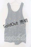 【SALE】Franche Lippee / 刺繍デニムサロペット  インディゴ O-25-09-23-017-LO-OP-OW-ZT361