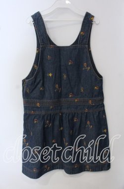 画像3: Franche Lippee / 刺繍デニムサロペット  インディゴ O-25-09-23-017-LO-OP-OW-OS