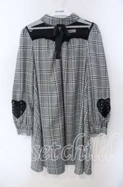 画像1: Ank Rouge / ハートスピンドルAラインワンピース M クロ O-25-09-23-018-CA-OP-OW-OS