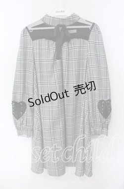 画像1: Ank Rouge / ハートスピンドルAラインワンピース M クロ O-25-09-23-018-CA-OP-OW-OS