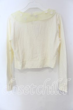 画像3: MILK / PETITデイジーカーディガン F アイボリー×イエロー O-25-09-23-020-ML-TO-OW-OS