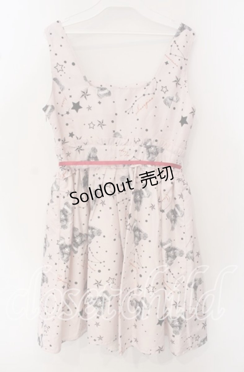 画像3: 【SALE】Ank Rouge / スペイシーベアプリントジャンパースカート M ピンク O-25-09-23-024-CA-OP-OW-ZT382 (3)