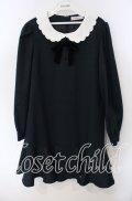 Ank Rouge / スカラップ襟チェックワンピース M グリーン O-25-09-23-025-CA-OP-OW-OS