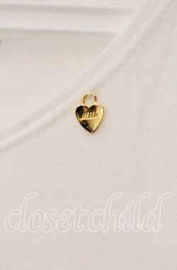 画像2: MILK / BebeハートパフTee  オフ×レッド O-25-09-23-026-ML-TO-OW-OS