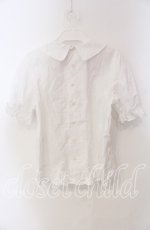 画像3: 【SALE】Nile Perch / リボン配色ギャザーブラウス  シロ O-25-09-23-028-LO-BL-OW-ZT279 (3)
