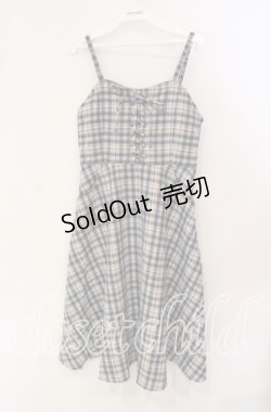 画像1: Fi.n.t / フロントレースアップチェックジャンスカ F  O-25-09-25-039-CA-OP-OW-OS