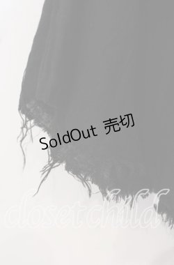 画像3: STIGMATA / ガーゼアシメスカート XS ブラック O-25-09-25-003-GO-SK-IG-OS
